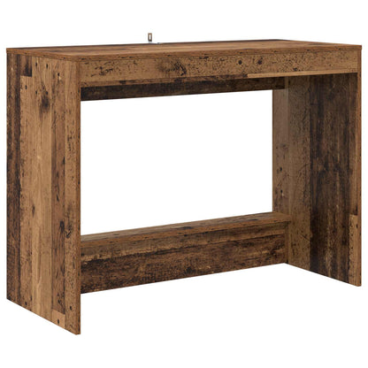 vidaXL Bed Desk Old Wood Engineered Wood 100 x 45 x 75 cm 2