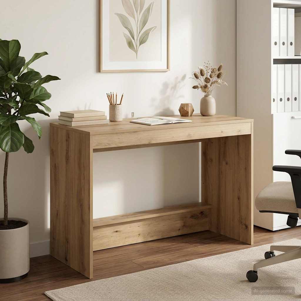 vidaXL Bed Desk Artisan Oak Engineered Wood 100 x 45 x 75 cm 4