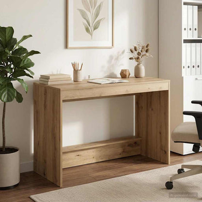 vidaXL Bed Desk Artisan Oak Engineered Wood 100 x 45 x 75 cm 4
