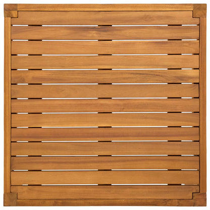 vidaXL Garden Table Solid Acacia Wood Natural 60 x 60 x 30 cm 4