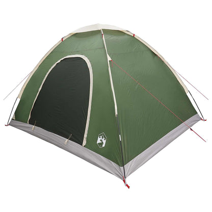 vidaXL Camping Tent 4-Person Green 185T Polyester with PU coating 3