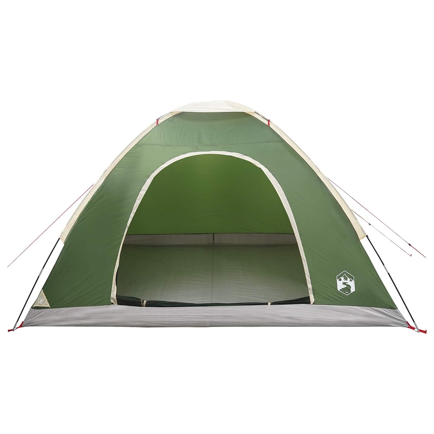 vidaXL Camping Tent 4-Person Green 185T Polyester with PU coating 4