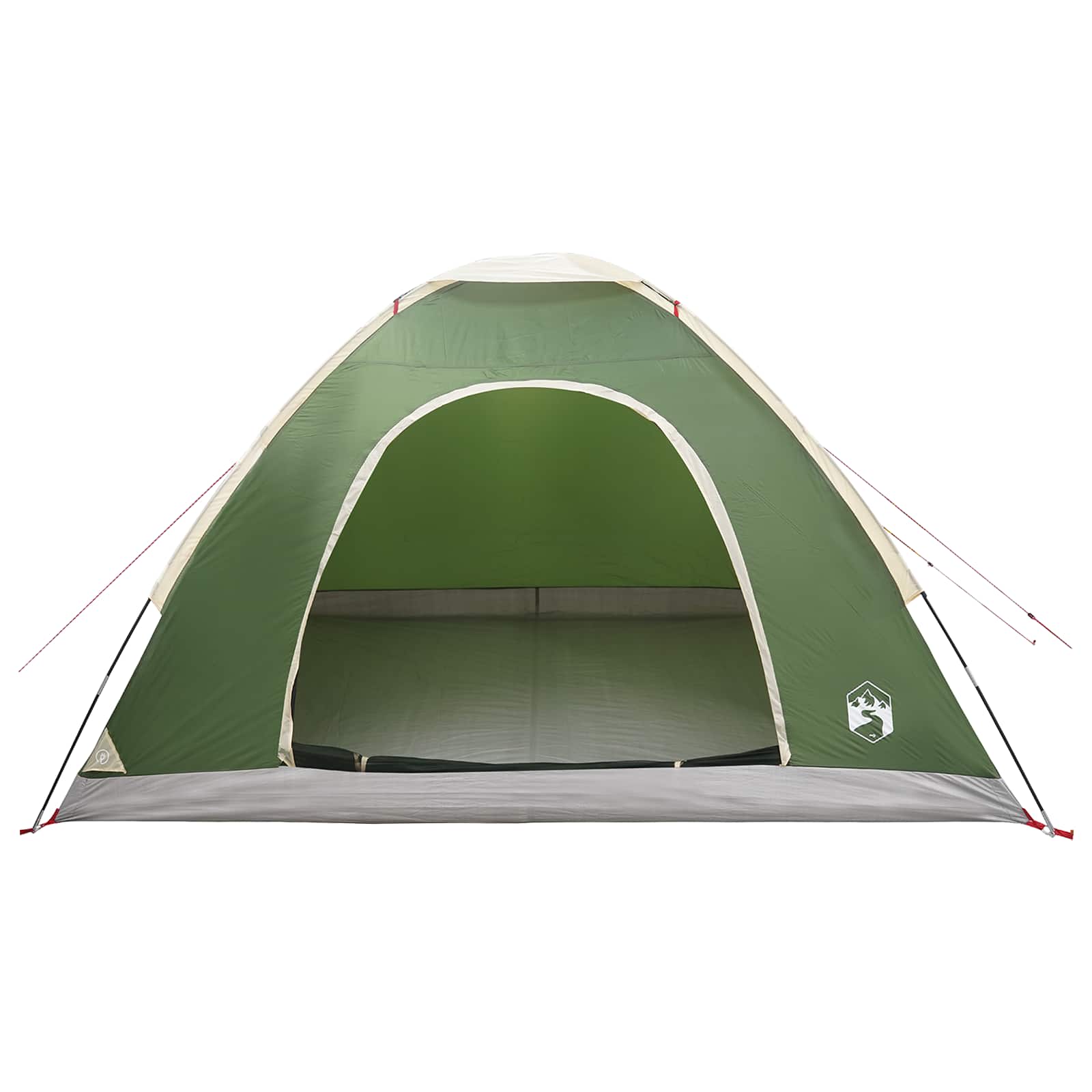 vidaXL Camping Tent 4-Person Green 185T Polyester with PU coating 4