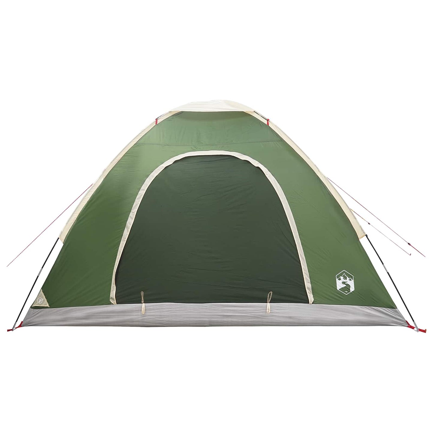 vidaXL Camping Tent 4-Person Green 185T Polyester with PU coating 5