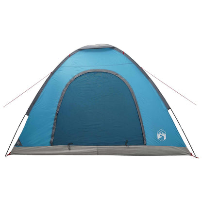 vidaXL Camping Tent 4-Person Blue 185T Polyester with PU coating 5