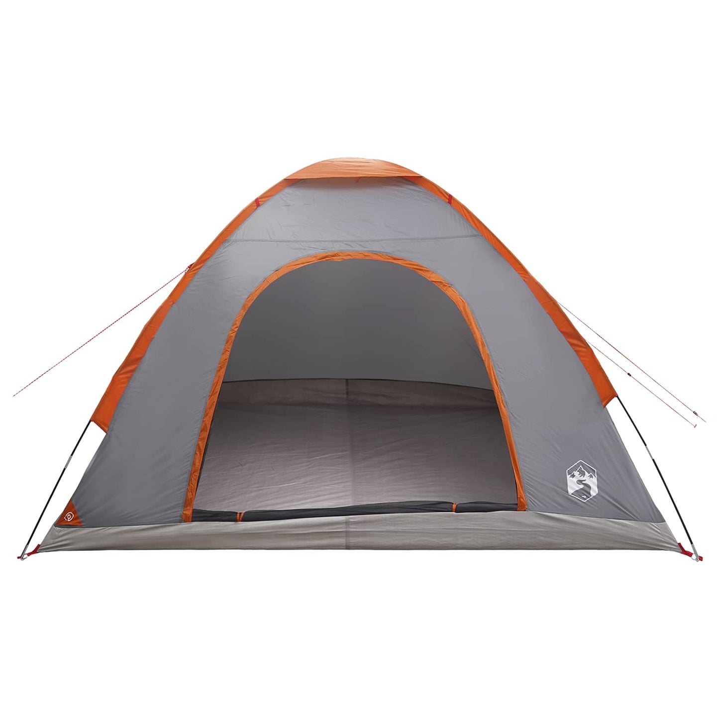 vidaXL Camping Tent 4-Person Grey and Orange 4
