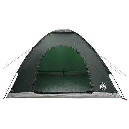 vidaXL Camping Tent 4-Person Army Green 185T Polyester with PU coating 4