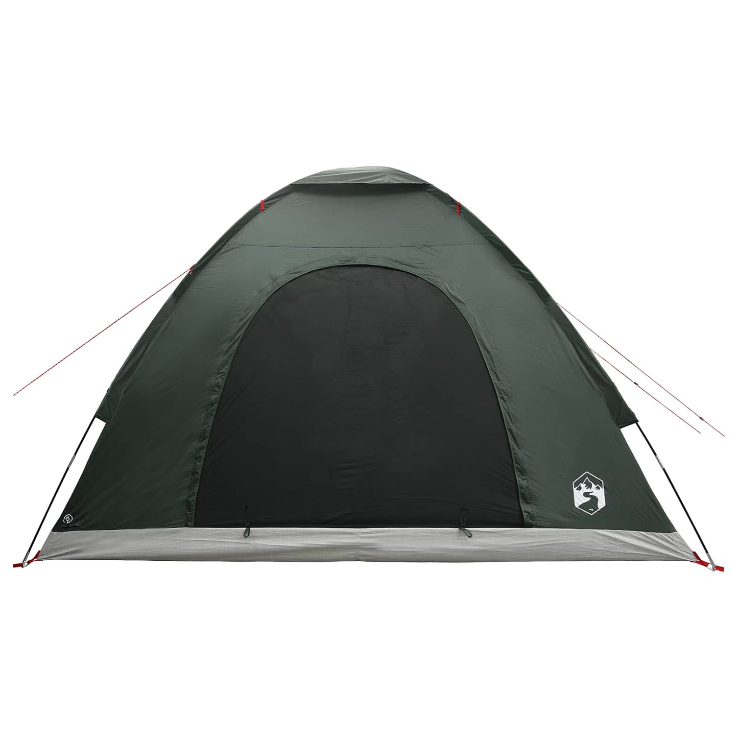 vidaXL Camping Tent 4-Person Army Green 185T Polyester with PU coating 5
