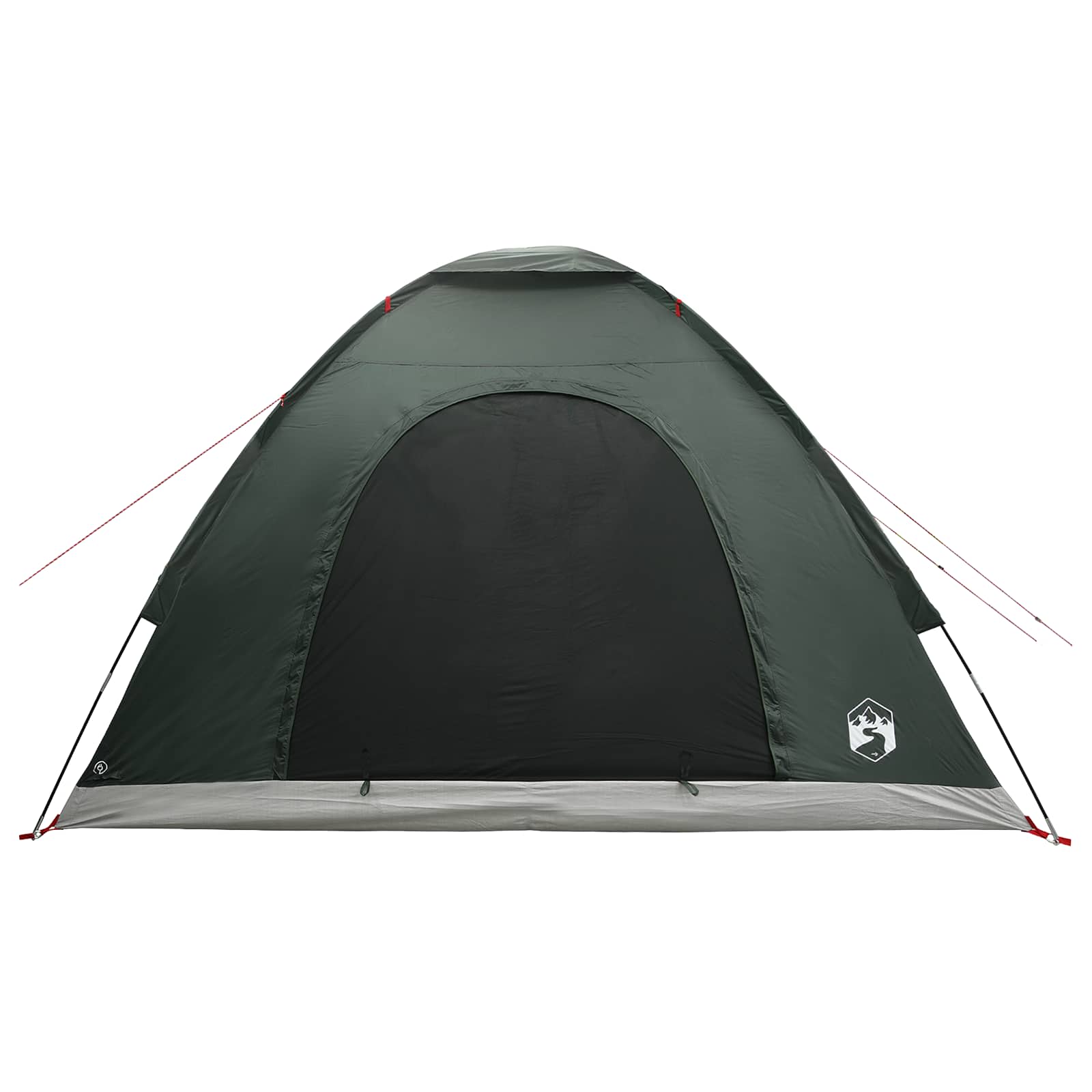 vidaXL Camping Tent 4-Person Army Green 185T Polyester with PU coating 5