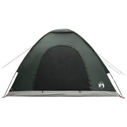 vidaXL Camping Tent 4-Person Army Green 185T Polyester with PU coating 5
