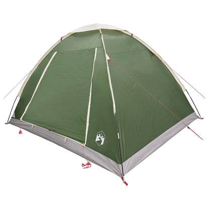 vidaXL Camping Tent 4-Person Green Polyester and Steel 3