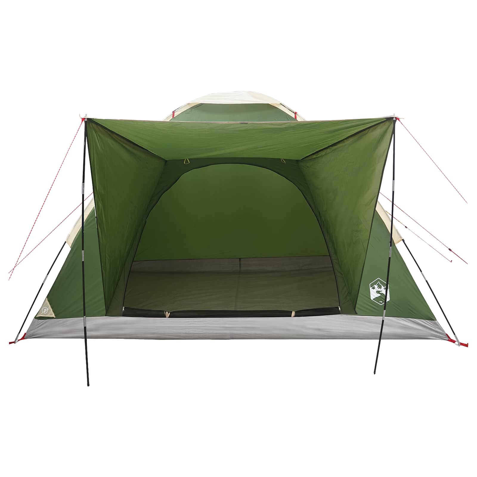 vidaXL Camping Tent 4-Person Green Polyester and Steel 4