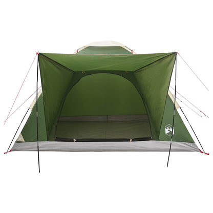 vidaXL Camping Tent 4-Person Green Polyester and Steel 4