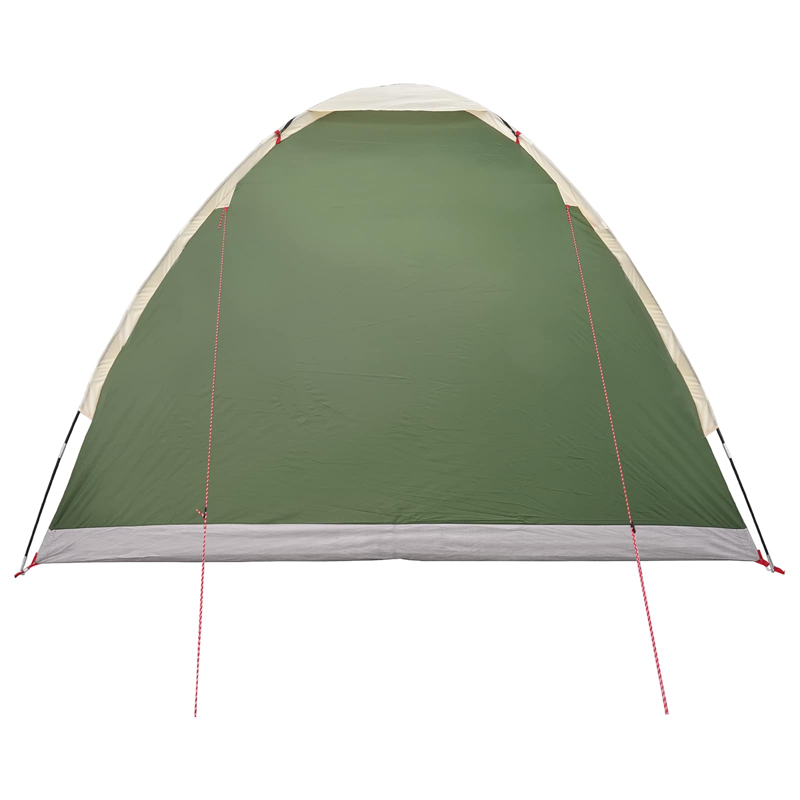 vidaXL Camping Tent 4-Person Green Polyester and Steel 6