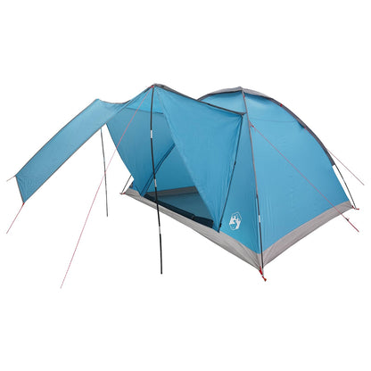 vidaXL Camping Tent 4-Person Blue Polyester and Steel 2