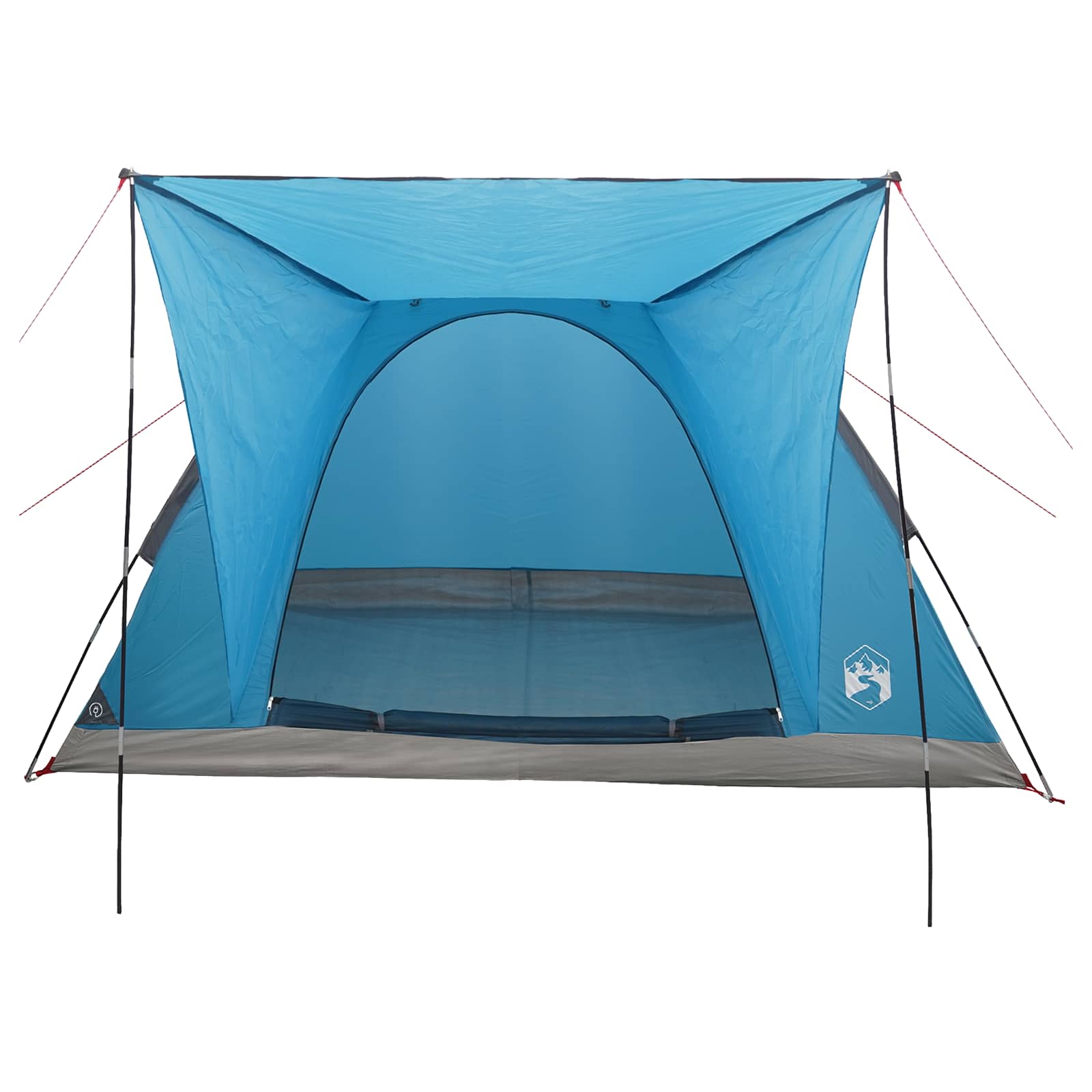 vidaXL Camping Tent 4-Person Blue Polyester and Steel 4