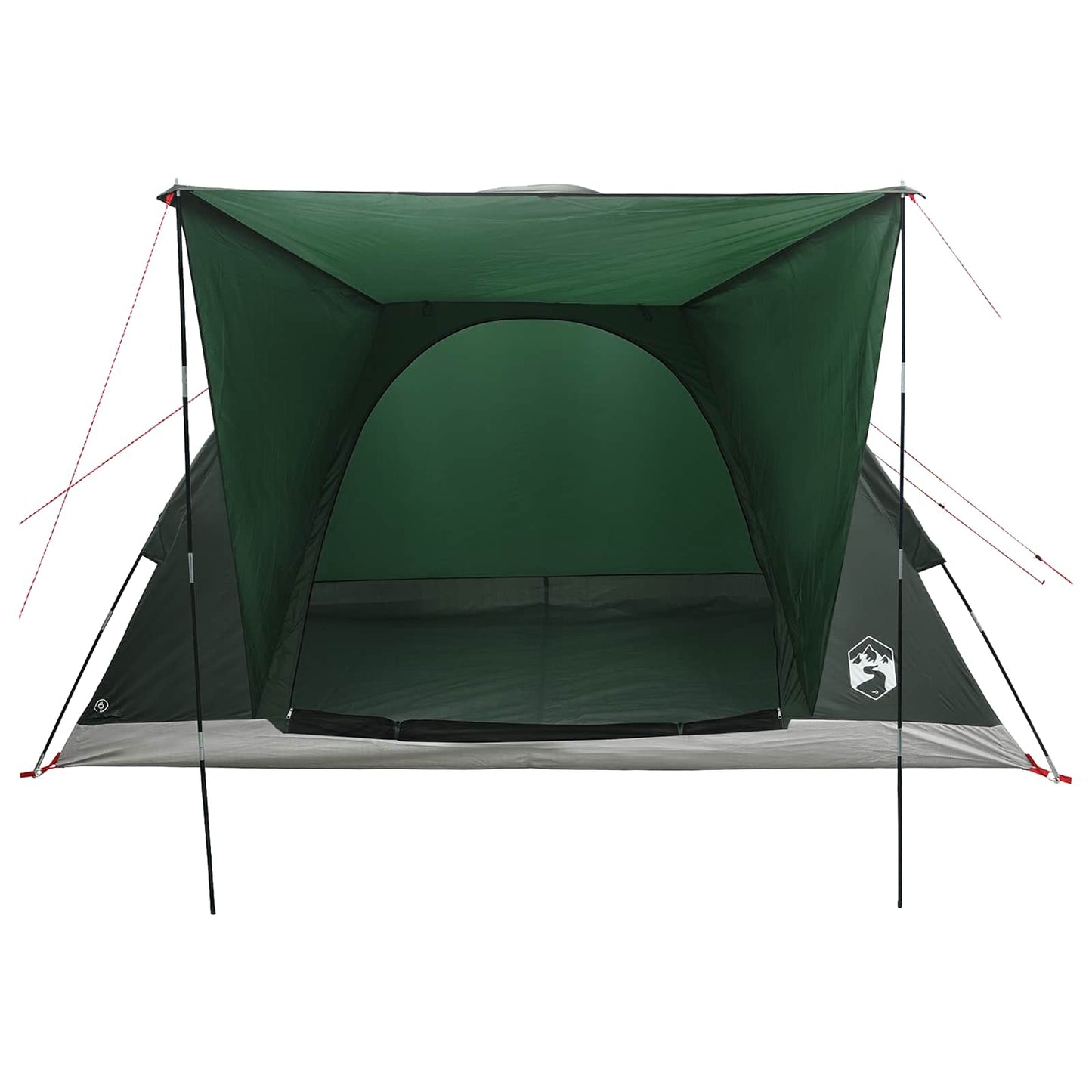 vidaXL Camping Tent 4-Person Army Green Polyester and Steel 4