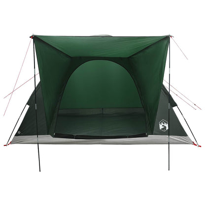 vidaXL Camping Tent 4-Person Army Green Polyester and Steel 4