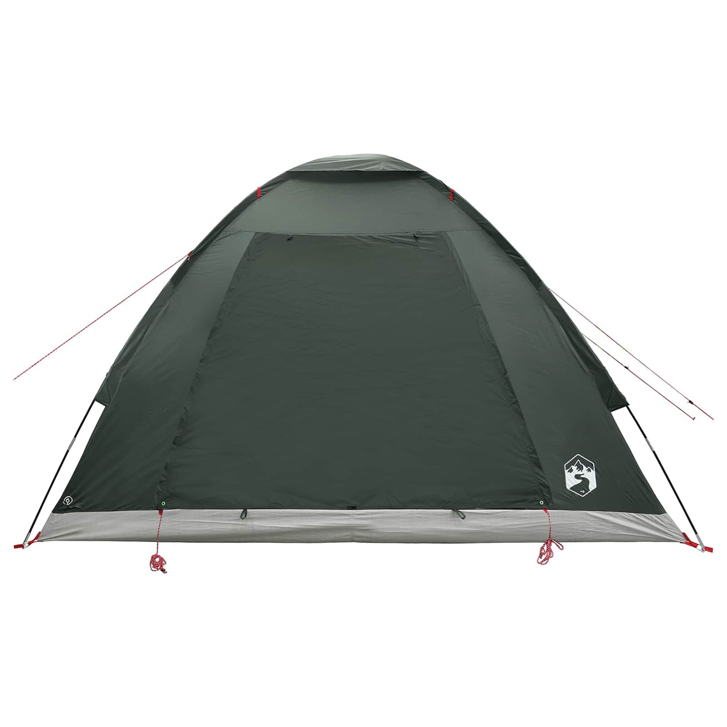 vidaXL Camping Tent 4-Person Army Green Polyester and Steel 5