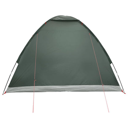 vidaXL Camping Tent 4-Person Army Green Polyester and Steel 6
