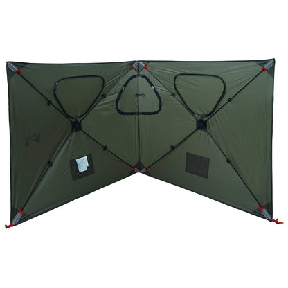vidaXL Hunting Tent 145 x 145 x 150 cm Army Green Polyester and Steel 6