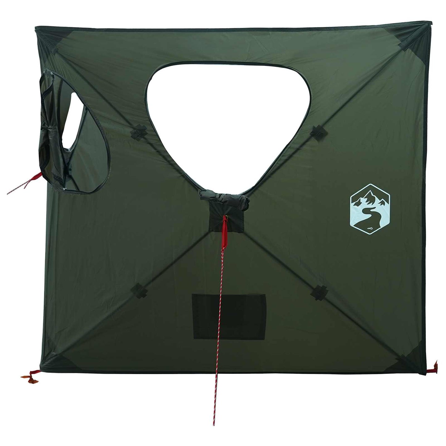 vidaXL Hunting Tent 145 x 145 x 150 cm Army Green Polyester and Steel 3