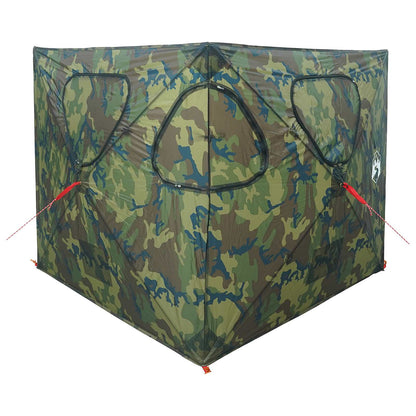 vidaXL Hunting Tent 145 x 145 x 150 cm Camouflage Polyester and Steel 3