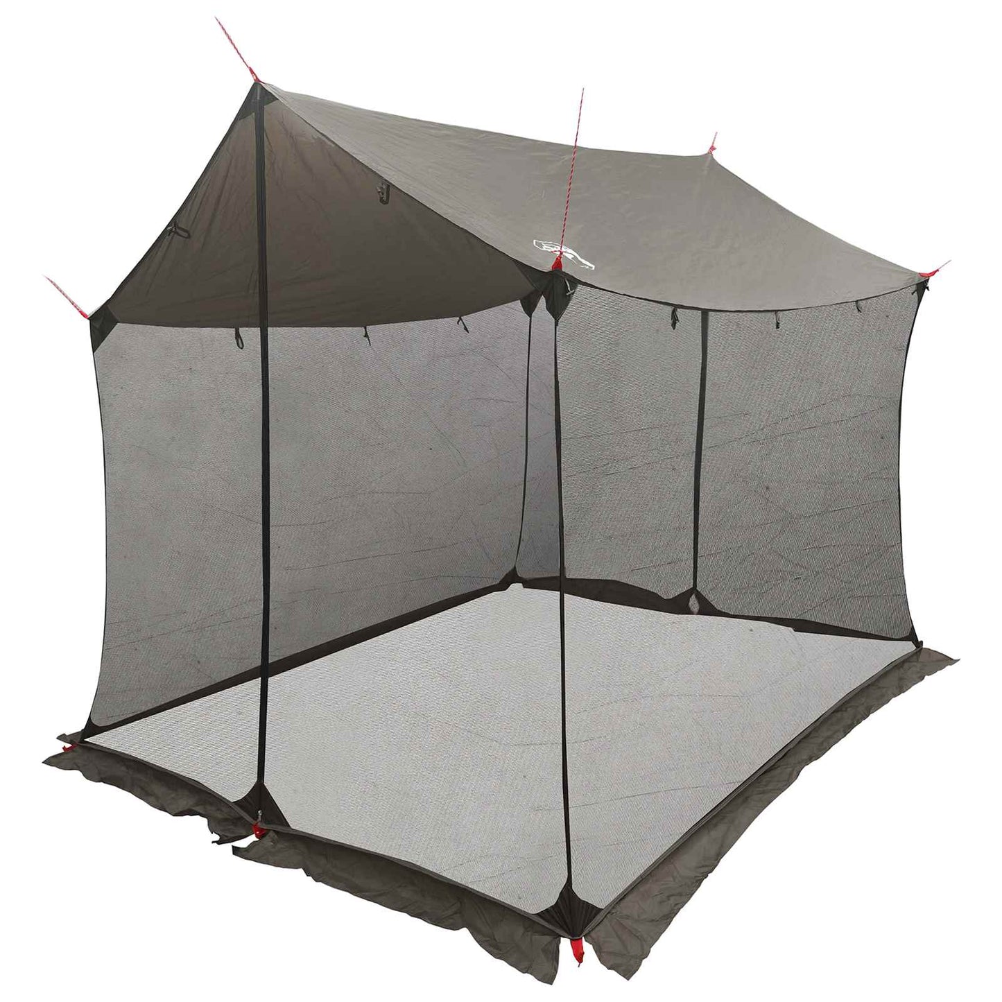 vidaXL Camping Tarp with Mesh Walls 270 x 210 x 210 cm Brown Grey 2