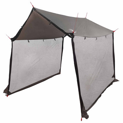 vidaXL Camping Tarp with Mesh Walls 270 x 210 x 210 cm Brown Grey 3