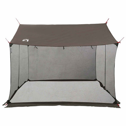 vidaXL Camping Tarp with Mesh Walls 270 x 210 x 210 cm Brown Grey 6