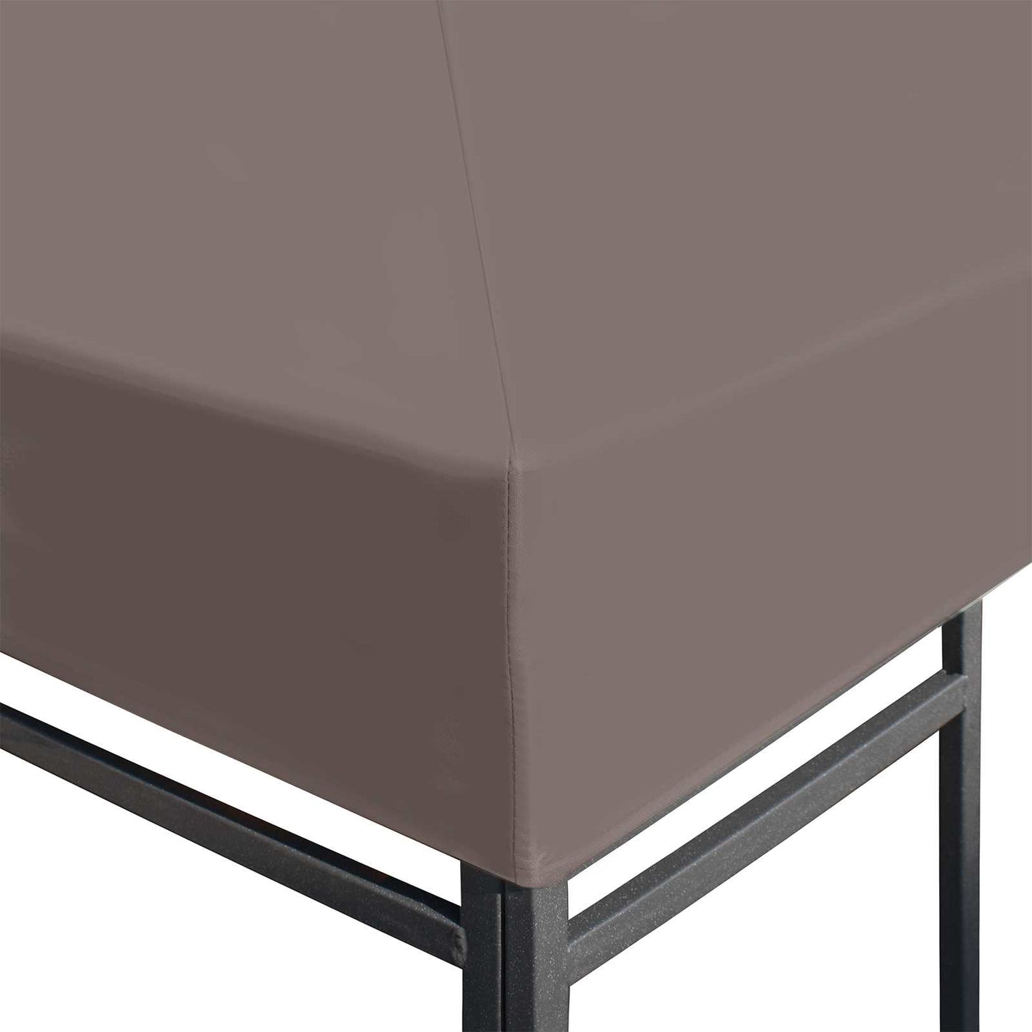 vidaXL Gazebo Cover 300 x 300 cm Taupe Polyester and Steel 3