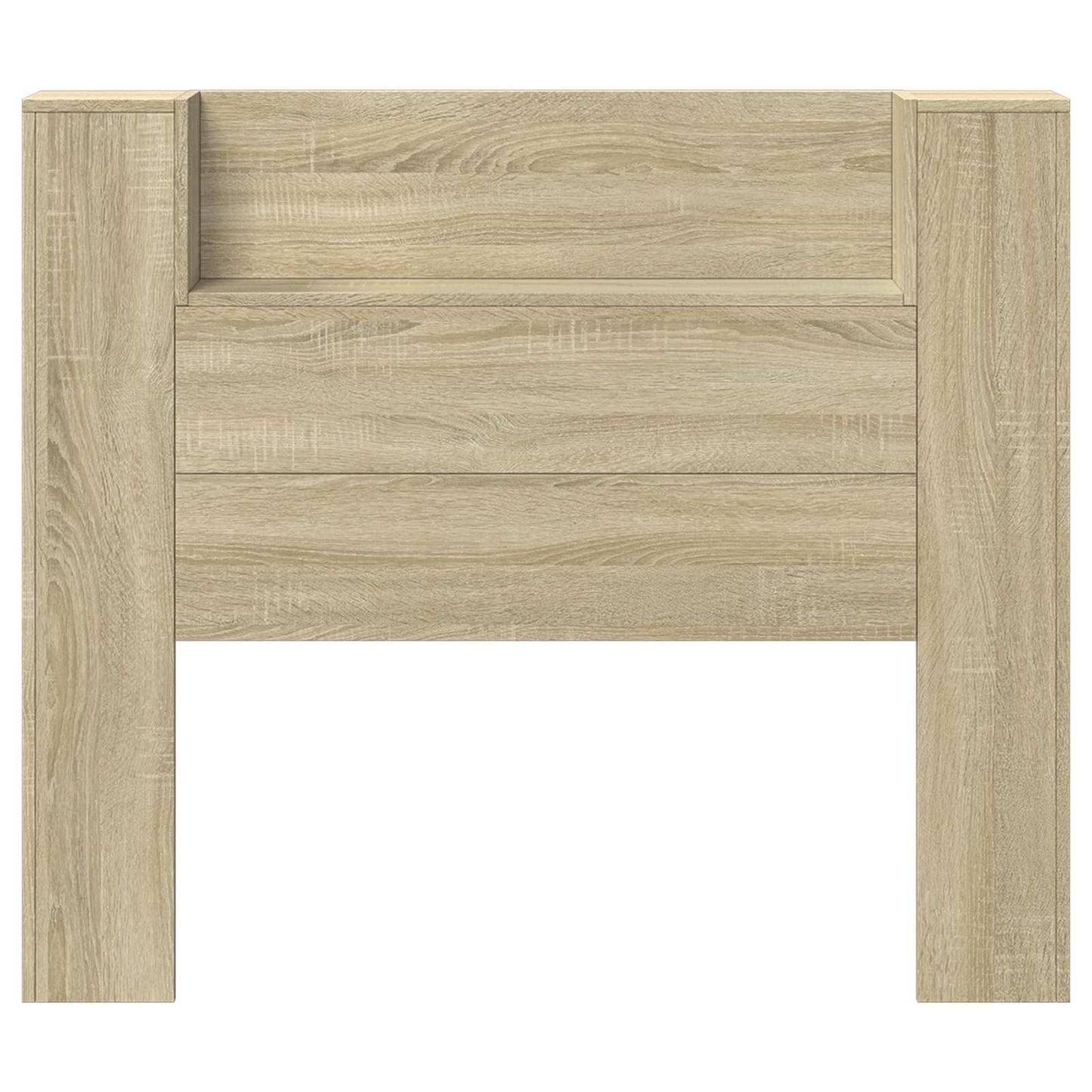 vidaXL Headboard Cabinet with LED Sonoma Engineered Wood 5