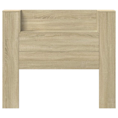 vidaXL Headboard Cabinet with LED Sonoma Engineered Wood 5