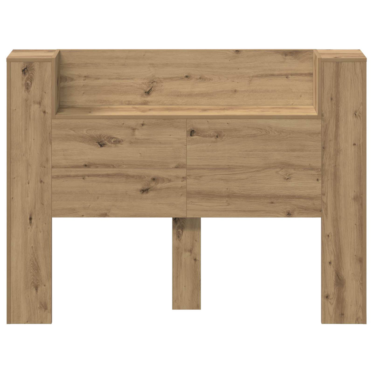 vidaXL Headboard Cabinet with LED Artisan Oak Engineered Wood 5
