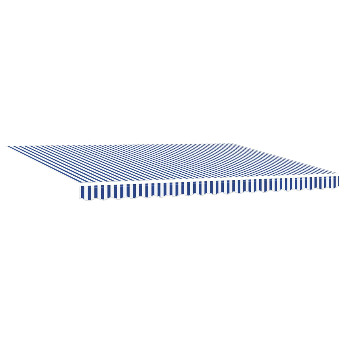 Manual Awning with Solar LED 4.5 x 3 m Anthracite Blue and white