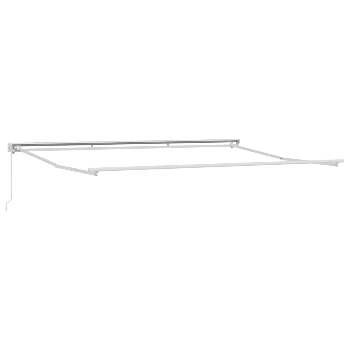 Manual Awning Polyester white frame