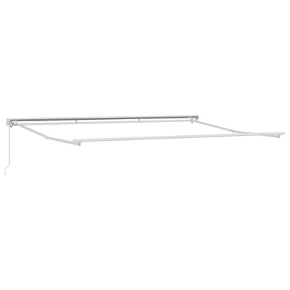 Manual Awning Polyester white frame