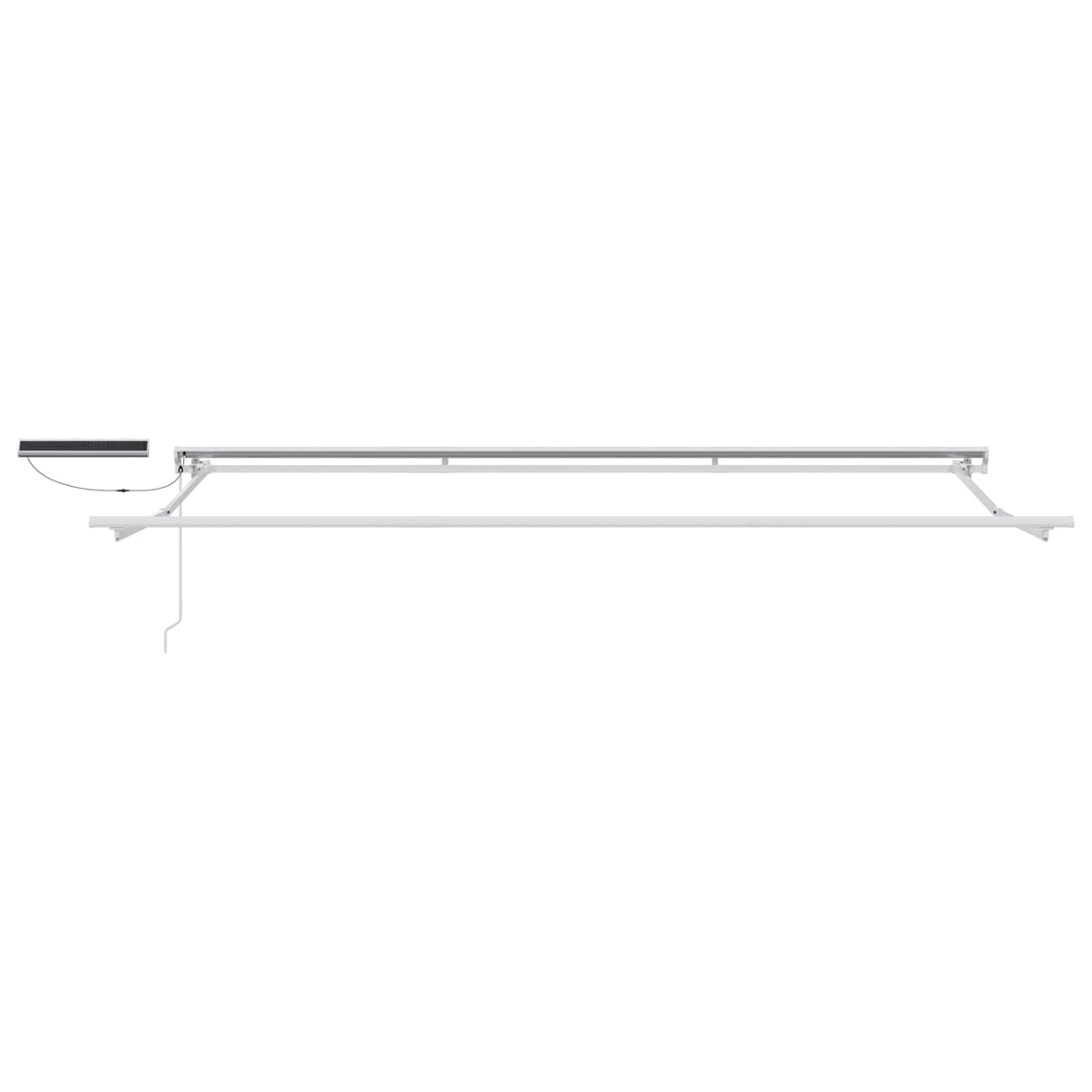 Solar Electric Awning White Blue