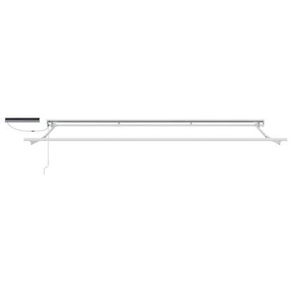 Solar Electric Awning White Blue