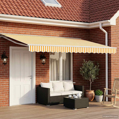 Awning White Yellow