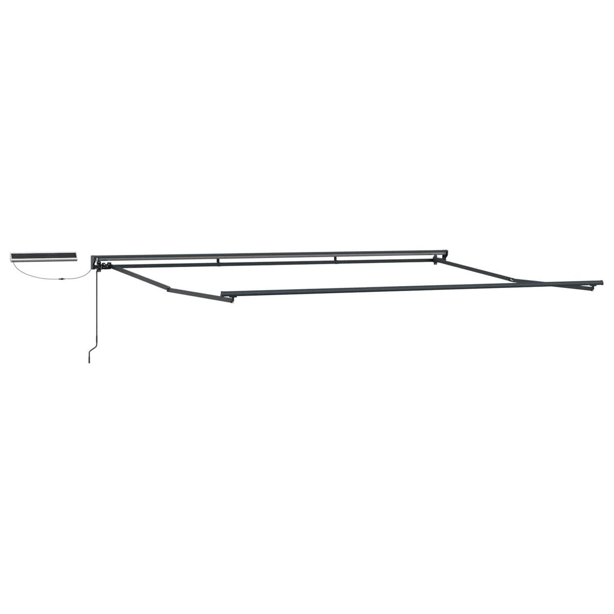Solar Electric Awning Anthracite white