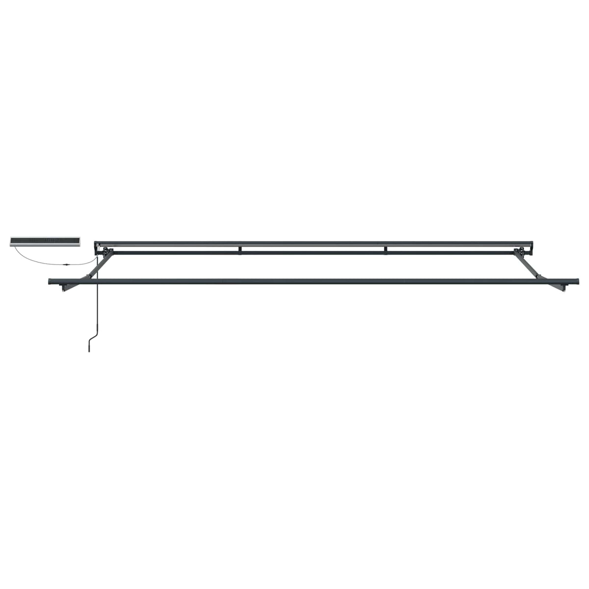 Solar Electric Awning Anthracite white