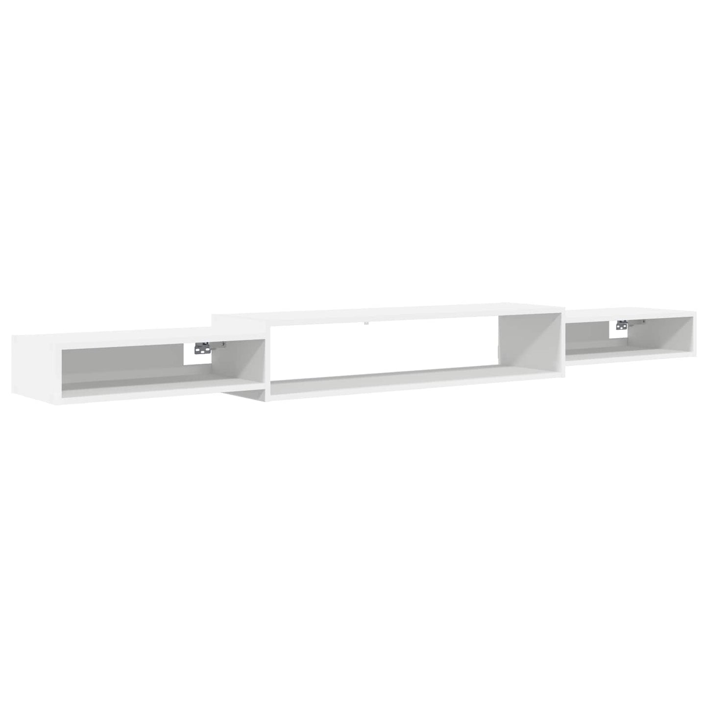 vidaXL Wall-mounted TV Cabinet Wall-Mounted White 220 x 28 x 21 cm 2