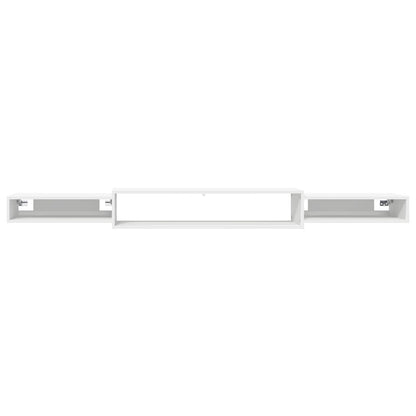 vidaXL Wall-mounted TV Cabinet Wall-Mounted White 220 x 28 x 21 cm 5