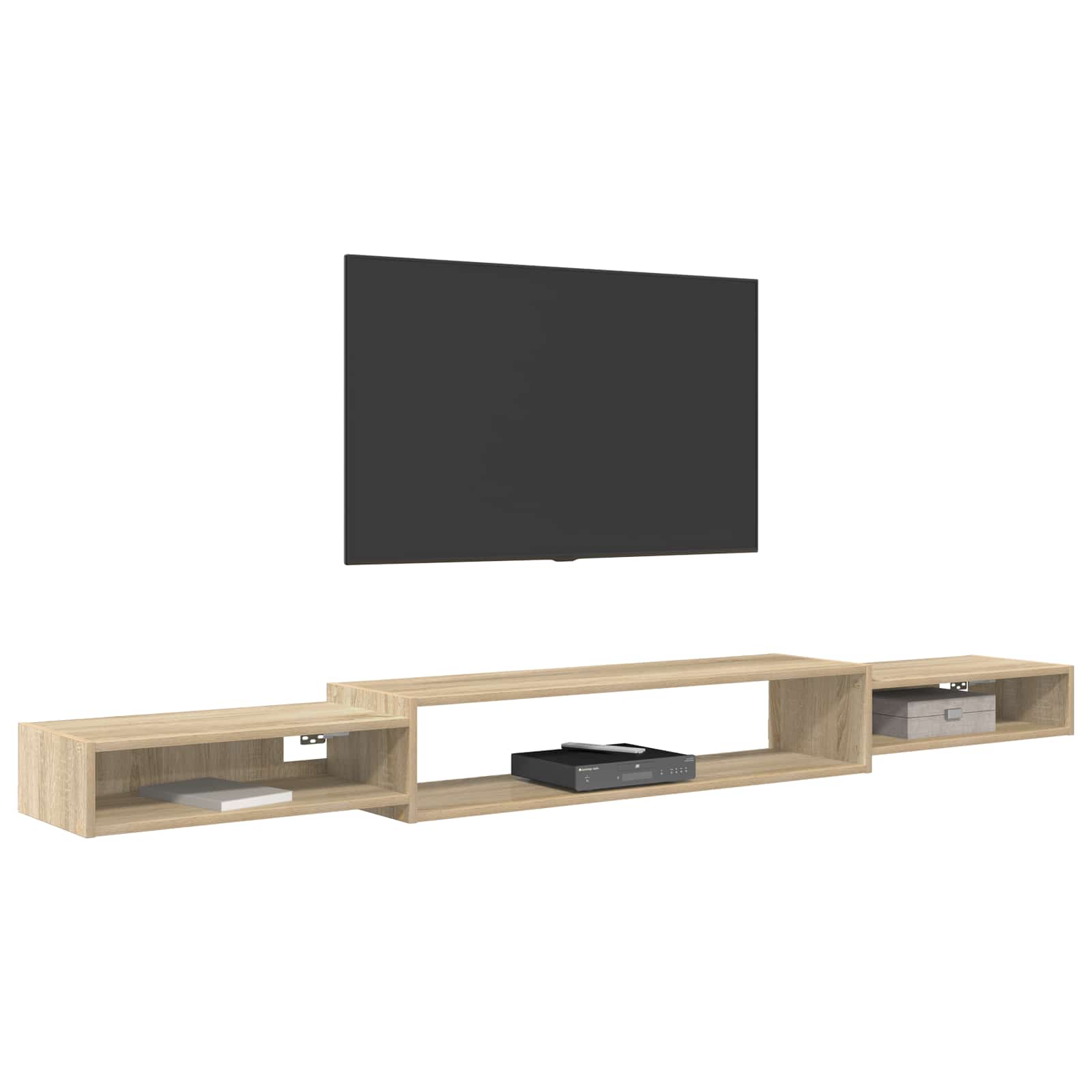 vidaXL Wall-mounted TV Cabinet Wall-Mounted Sonoma Oak 3