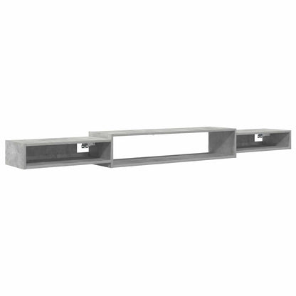 vidaXL Wall-mounted TV Cabinet Wall-Mounted Concrete Grey 2