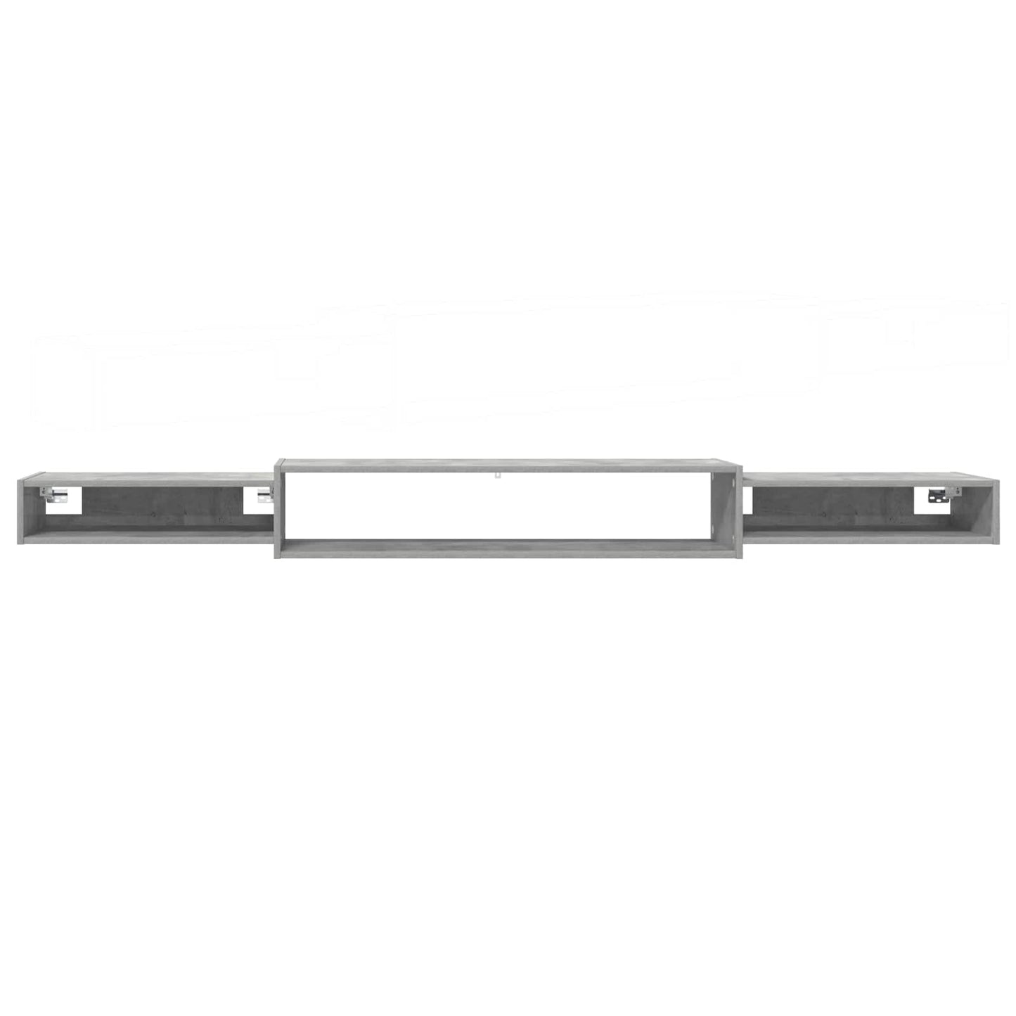 vidaXL Wall-mounted TV Cabinet Wall-Mounted Concrete Grey 5
