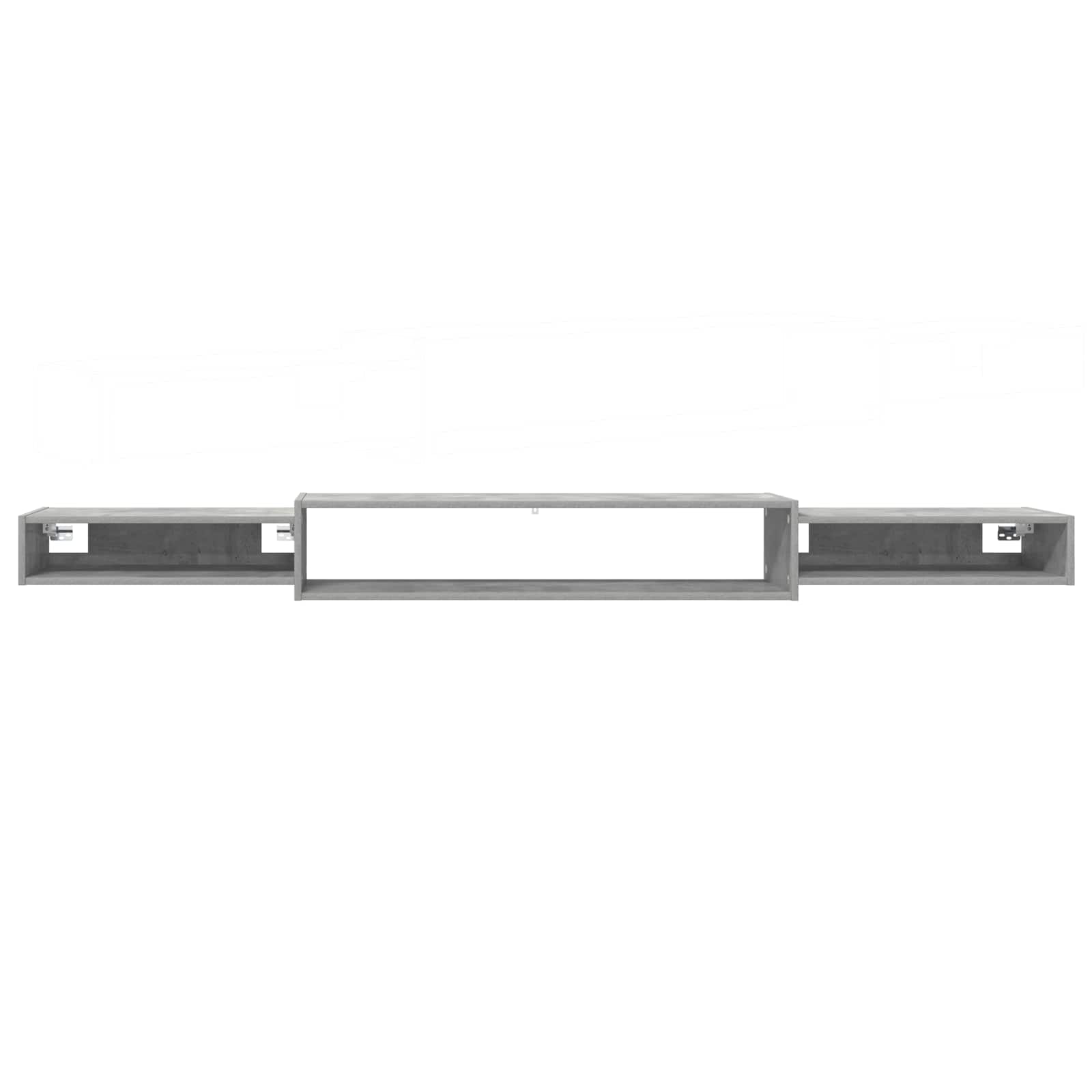 vidaXL Wall-mounted TV Cabinet Wall-Mounted Concrete Grey 5
