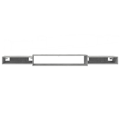 vidaXL Wall-mounted TV Cabinet Wall-Mounted Concrete Grey 5