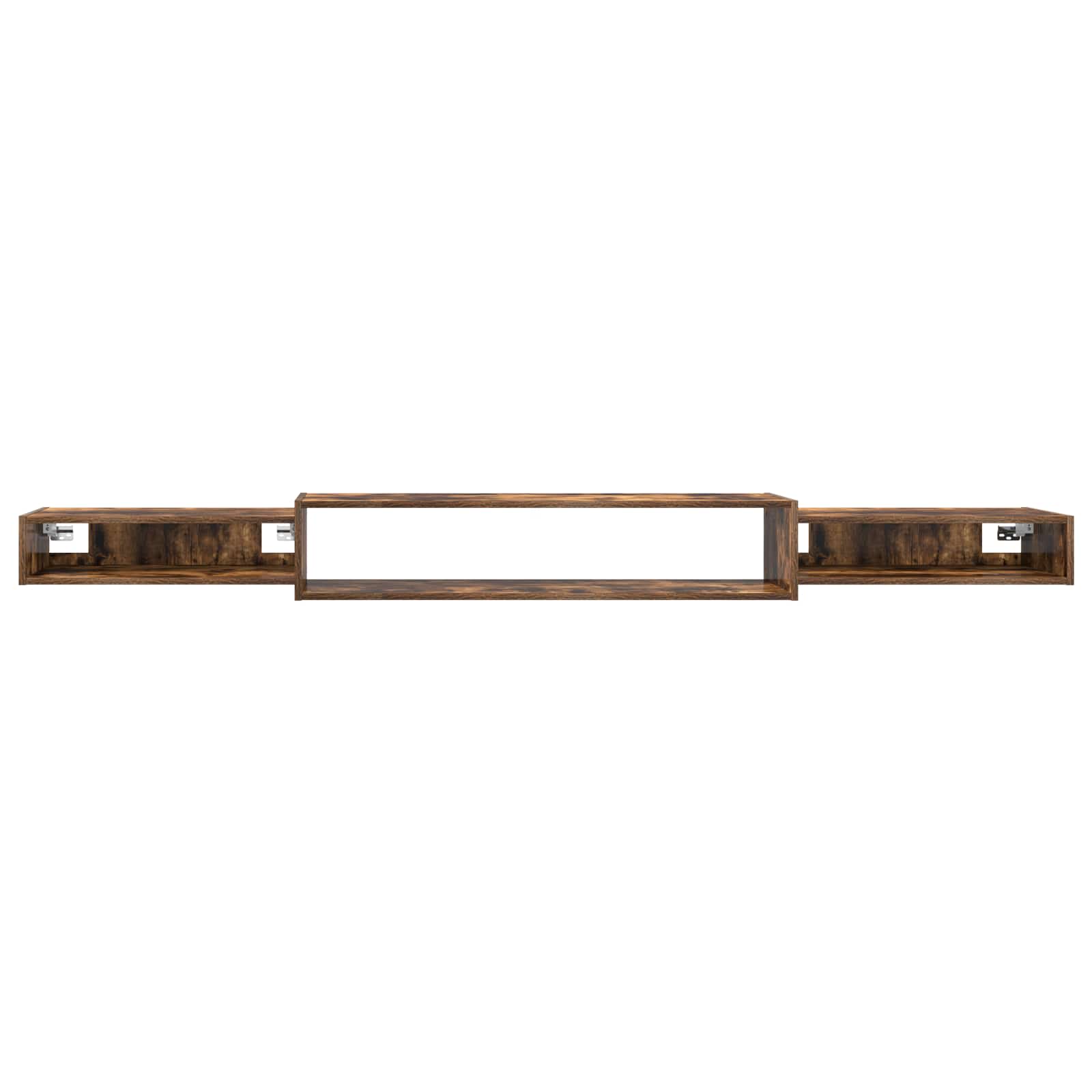 vidaXL Wall-mounted TV Cabinet Wall-Mounted Smoked Oak 5